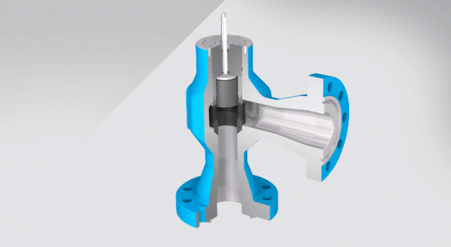 صمام خنق الزاوية  Angle choke valve